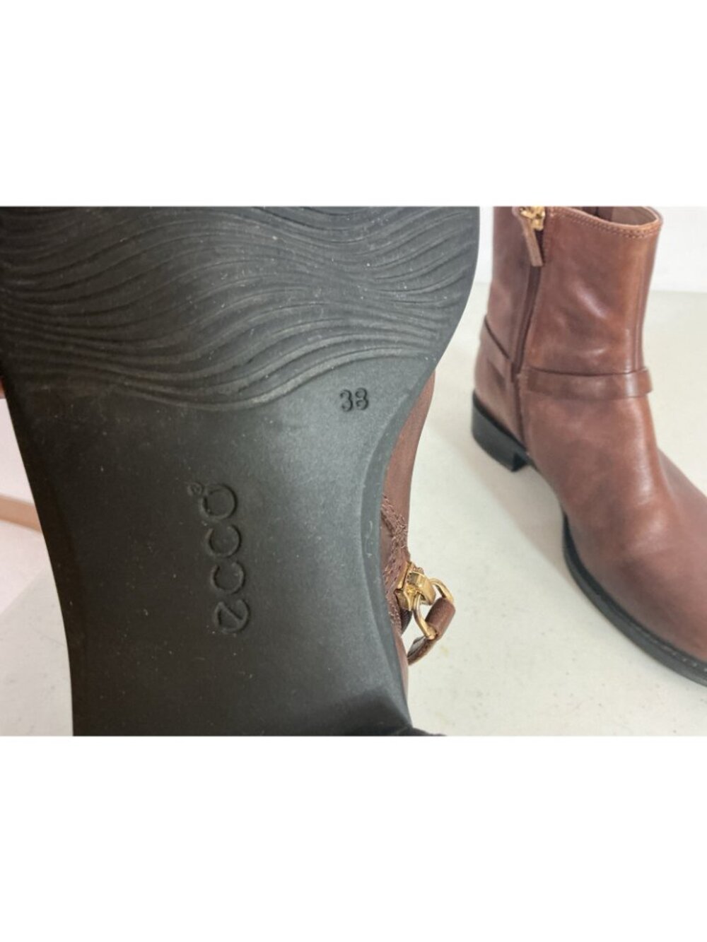 Ecco Leather Ankle Boots Womens 38 - Picture 6 of 8